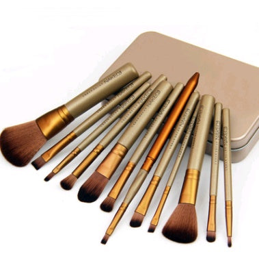 12 Make-up-Pinsel-Sets Eisenbox