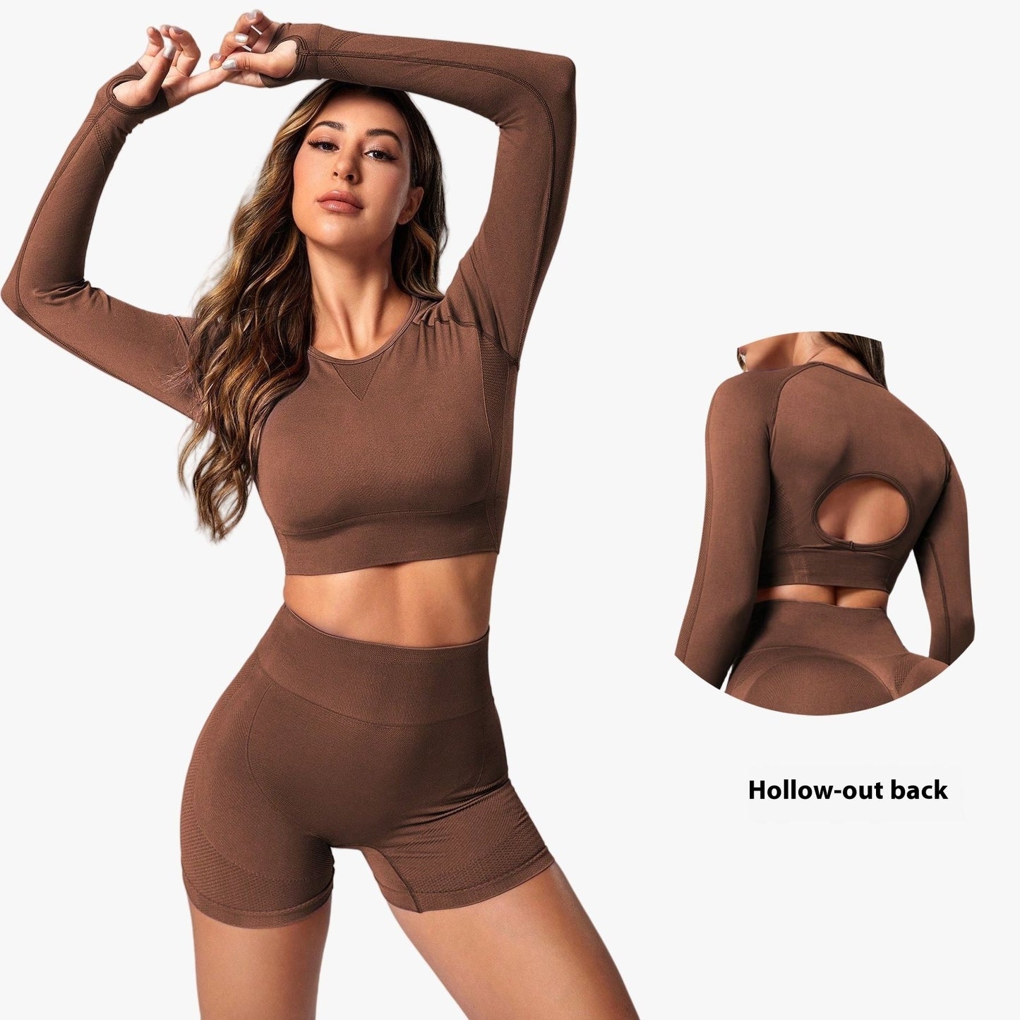 Yoga-Kleidung Anzug Damen Oberbekleidung Hohe Taille Hip Lift Schnelltrocknend